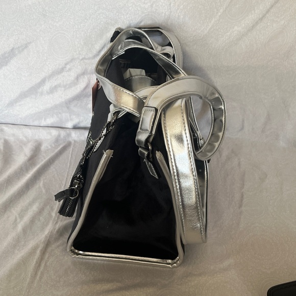 Juicy Couture Black Velvet and Silver Tote New With Tags - Picture 4 of 8